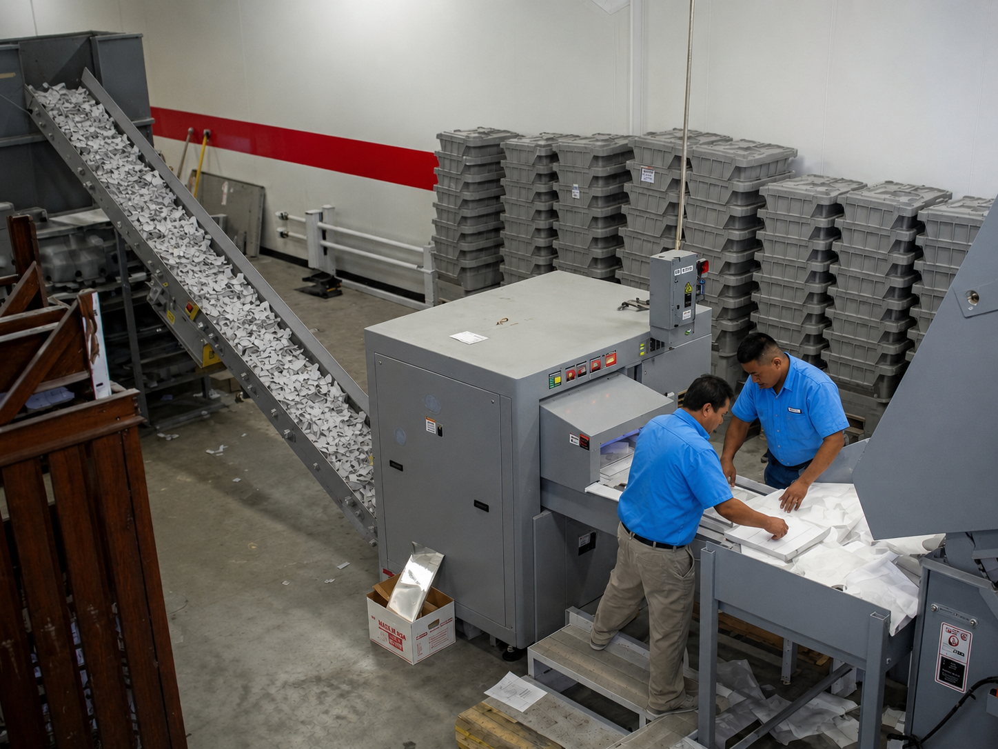 Certified records shredding and secure destruction at Safesite