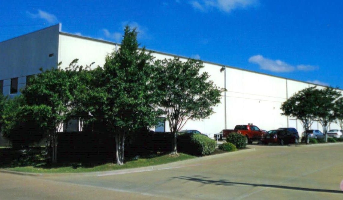 Interior of Safesite's Dallas records storage warehouse with high-density racking